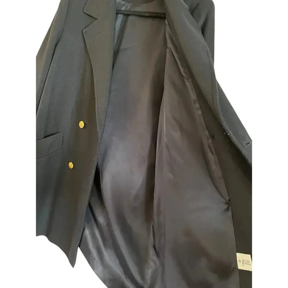 VTG Forecaster Of Boston Women’s 100% Wool Double Breasted Coat Black Size 8 - Picture 6 of 11